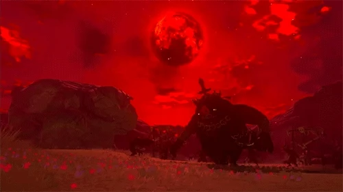 Blood Moon rising over Hyrule