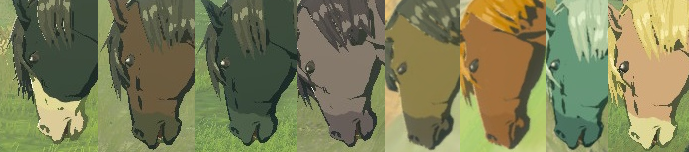 Horse muzzle color reference