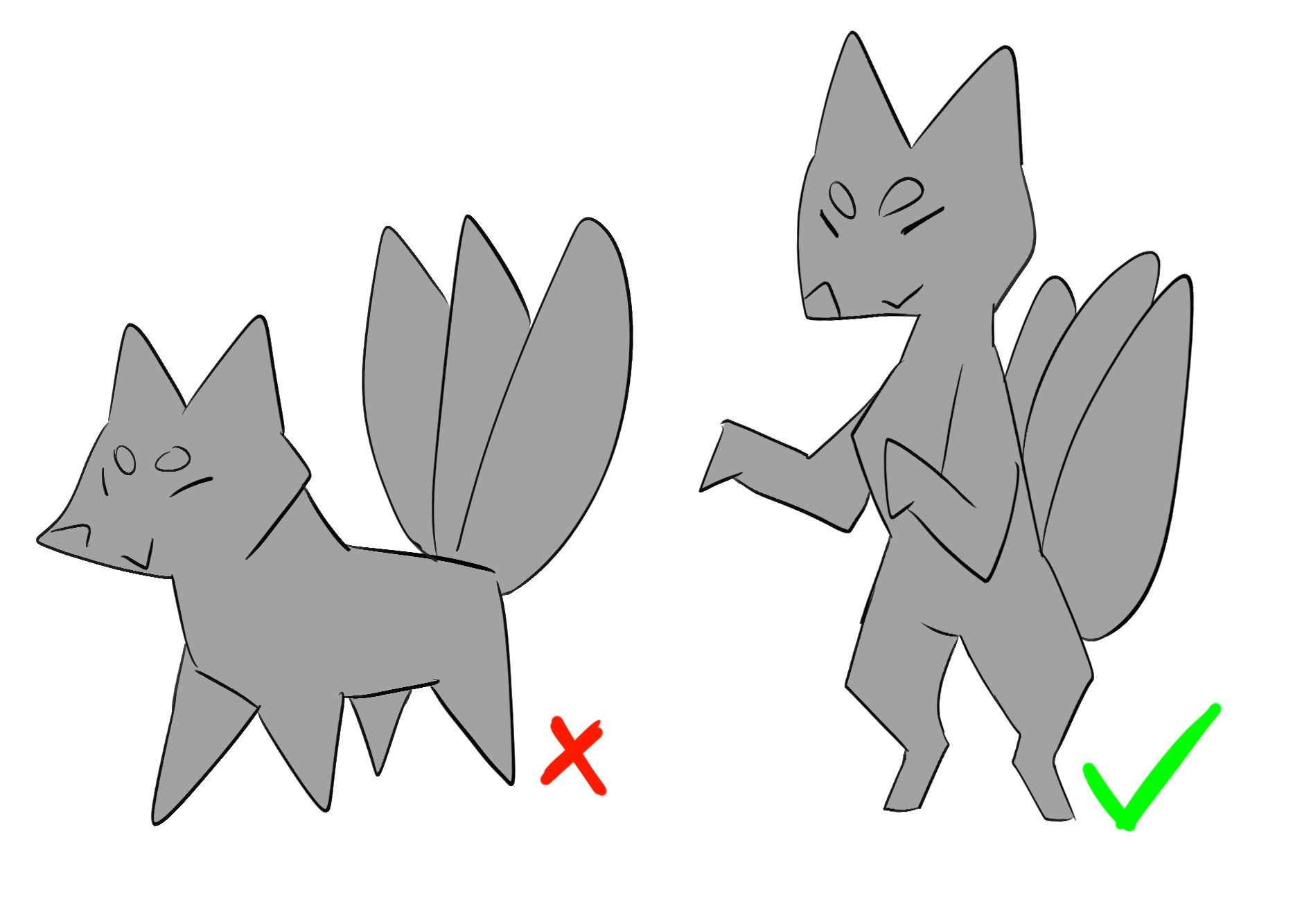 Keaton bipedal proportion reference