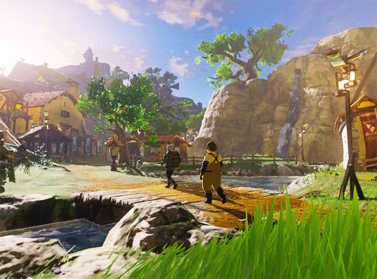 The world of Hyrule under darkness