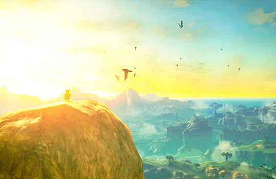 Cliffs overlooking the wilds of Hyrule