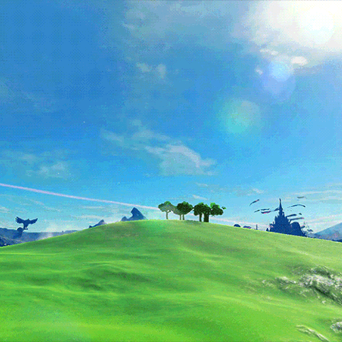Rolling hills in Hyrule