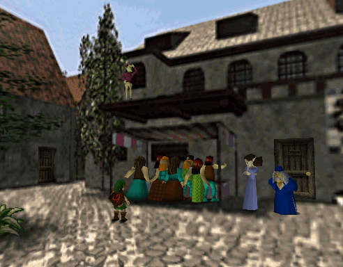 Hyrule Castle Town market in Ocarina of Time