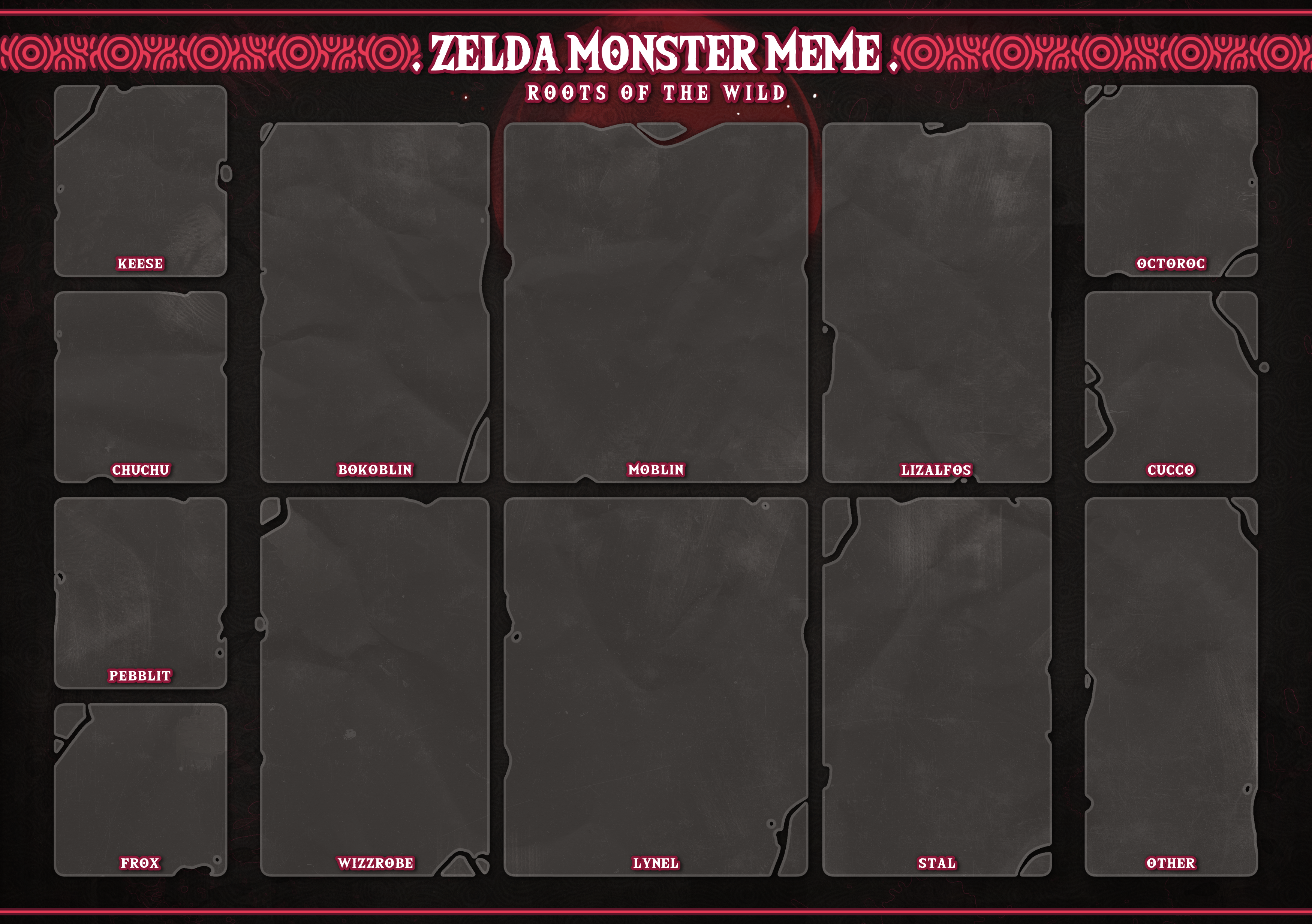 Monster Meme (Hard) template preview