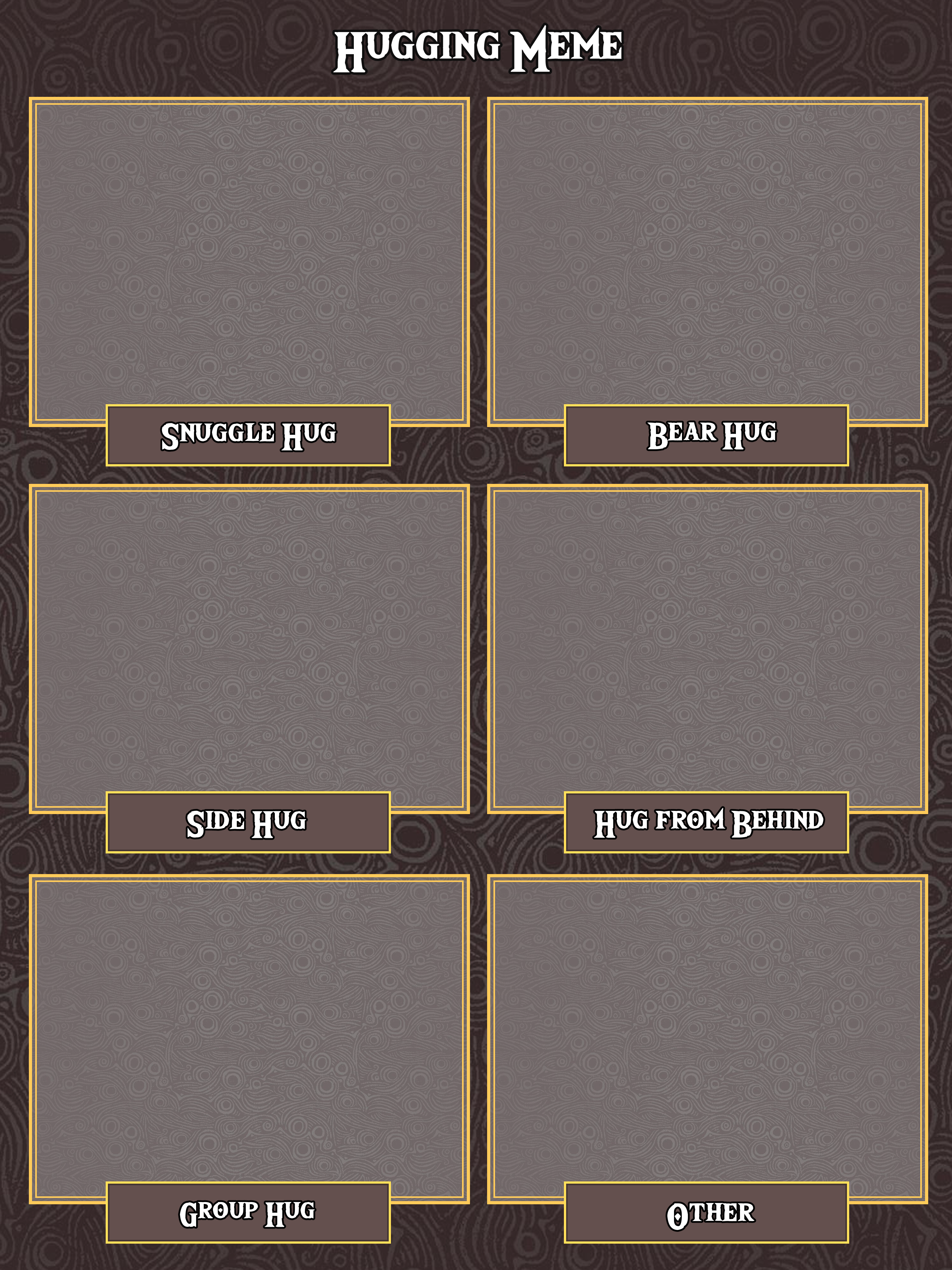 Hugging Meme template preview