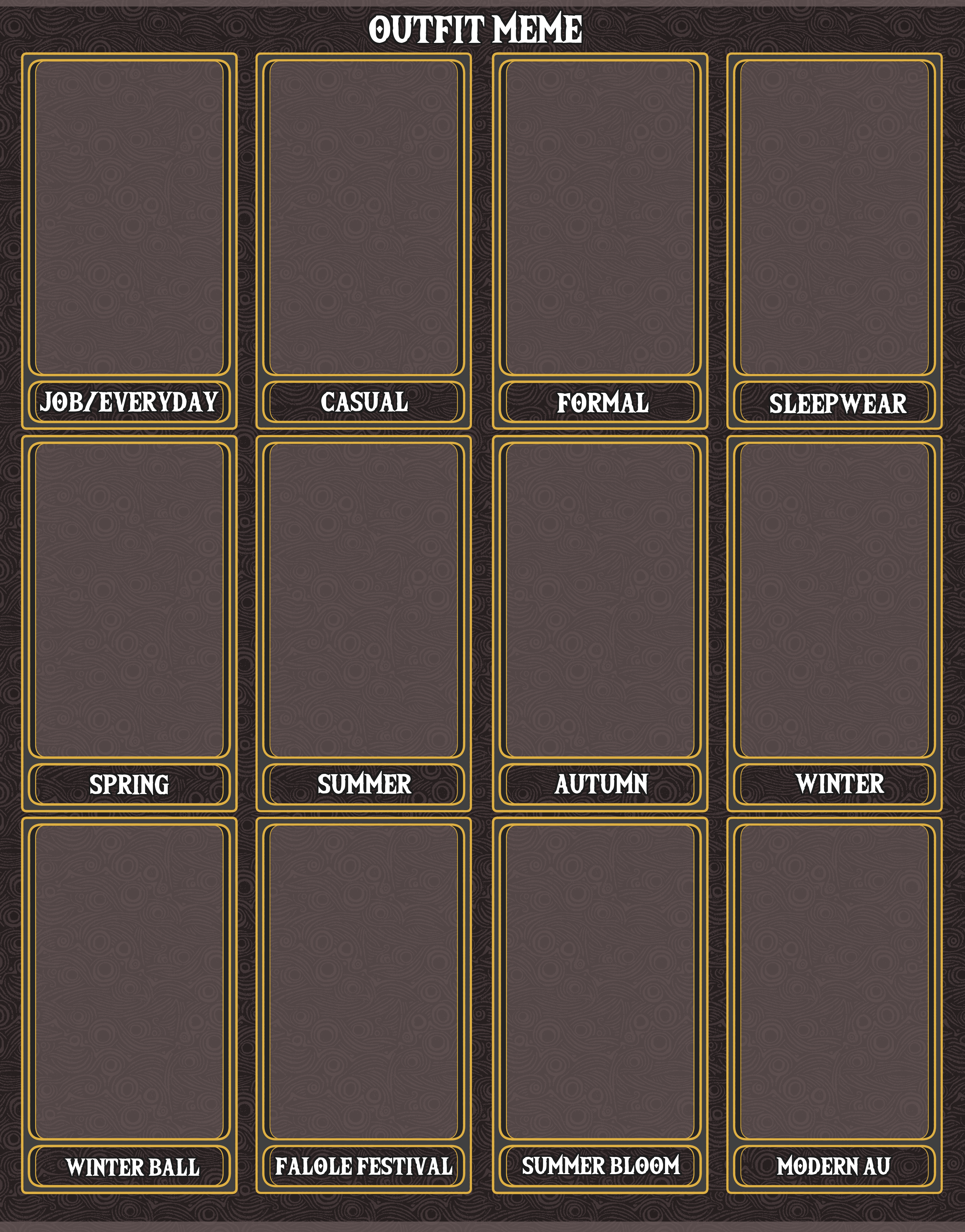 Outfit Meme template preview